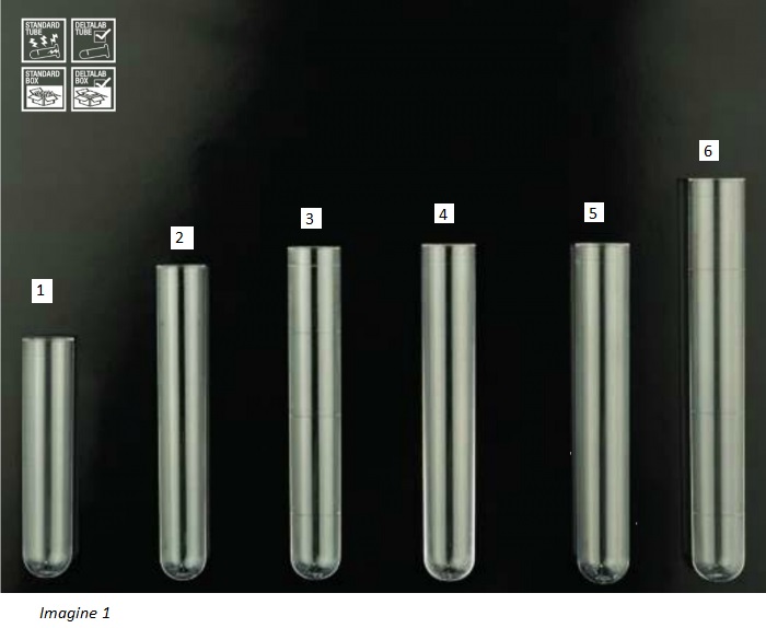 Tub cu fund rotund din polistiren (PS)