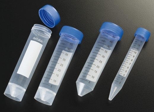 Tub conic 15 ml si 50 ml, gradat, cu dop din polipropilenă