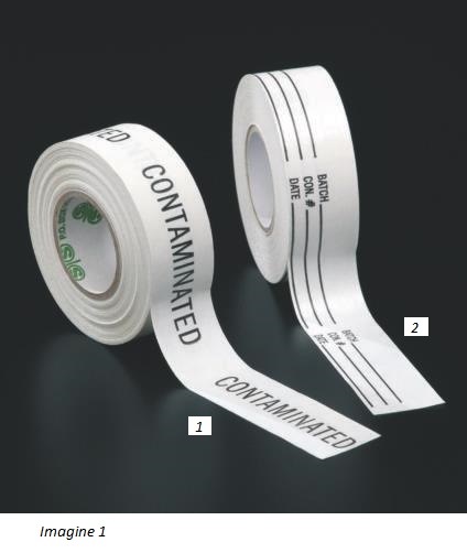 Benzi adezive indicatoare pentru sterilizare prin autoclavare