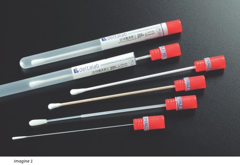 Tampoane sterile &icirc;n tuburi cu etichetă (Clasa II a)