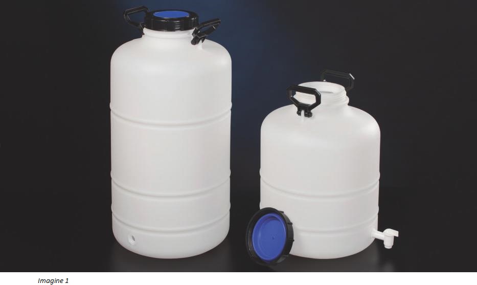 Canistre cu gat larg, cu robinet