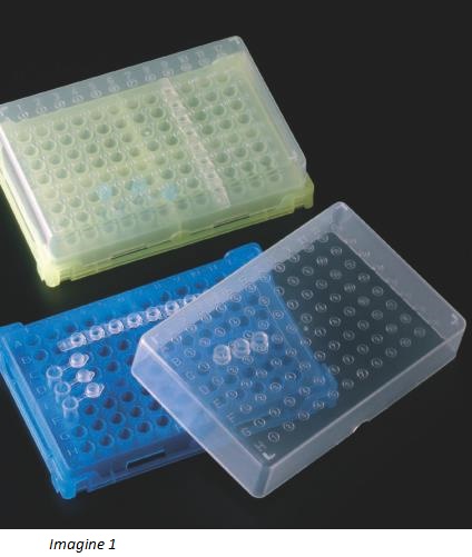 Stative cu capac pentru depozitarea tuburilor PCR