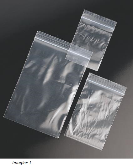 Pungi cu inchidere etansa ''ZIP-LOCK'' de uz curent in laborator